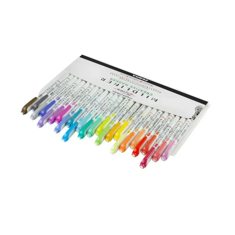 Zebra Mildliner Highlighter (set of 25 pens)