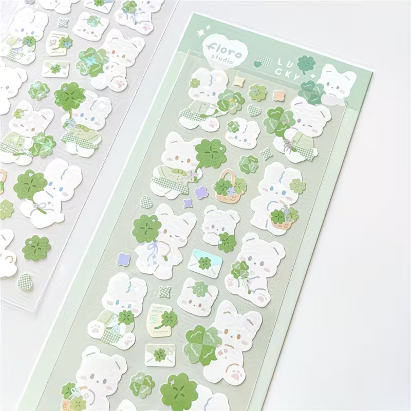 [Floro Studio] Lucky Bear Sticker