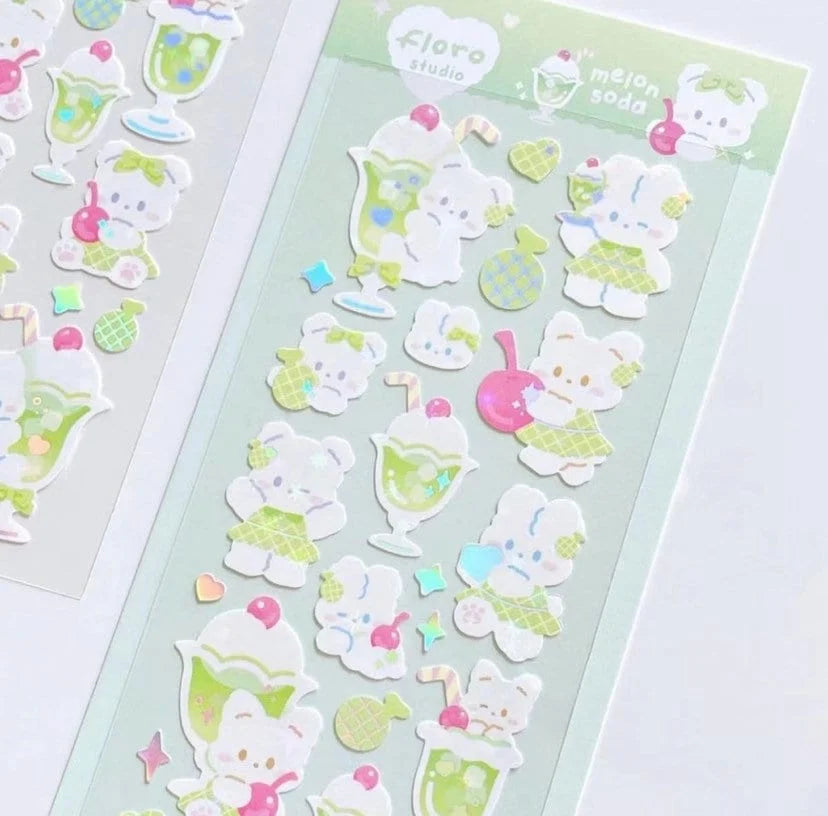 [Floro Studio] Melon Soda Sticker