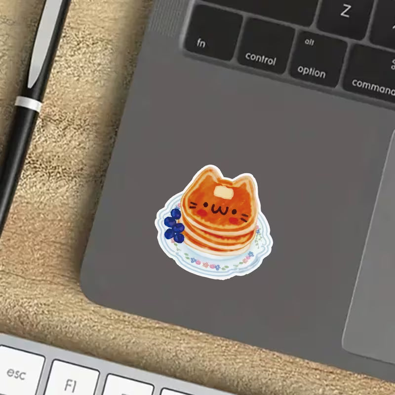 Pancake Kitty Vinyl Sticker