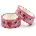 Pink Golden Heart Washi Tape
