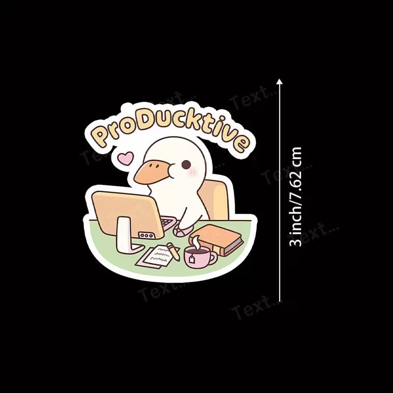 'ProDuckTive' Vinyl Sticker