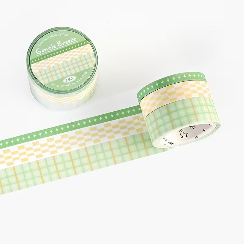 Green Washi Tape Trio
