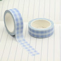 Blue Gingham Washi Tape