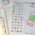 3D Heart Stickers