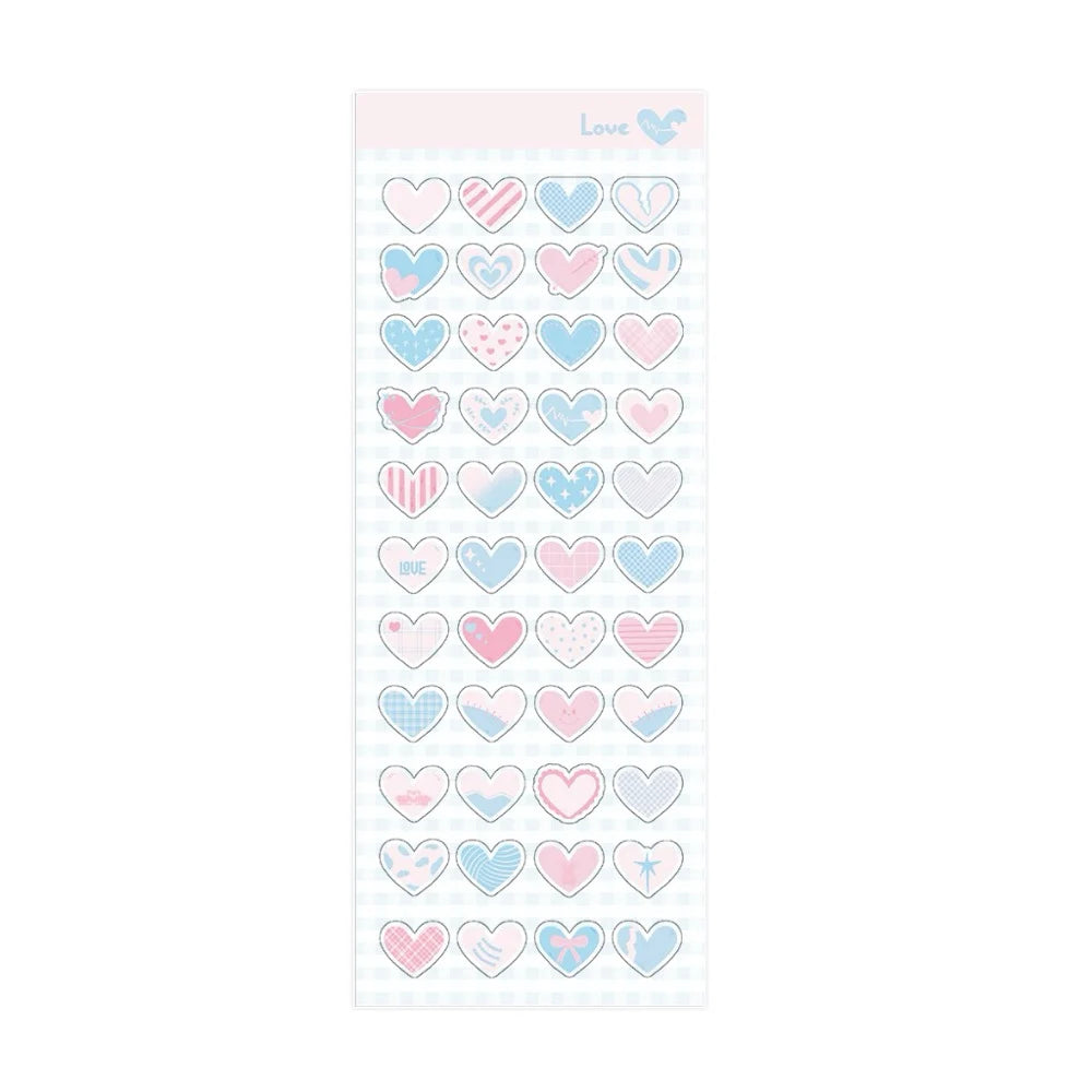 3D Heart Stickers