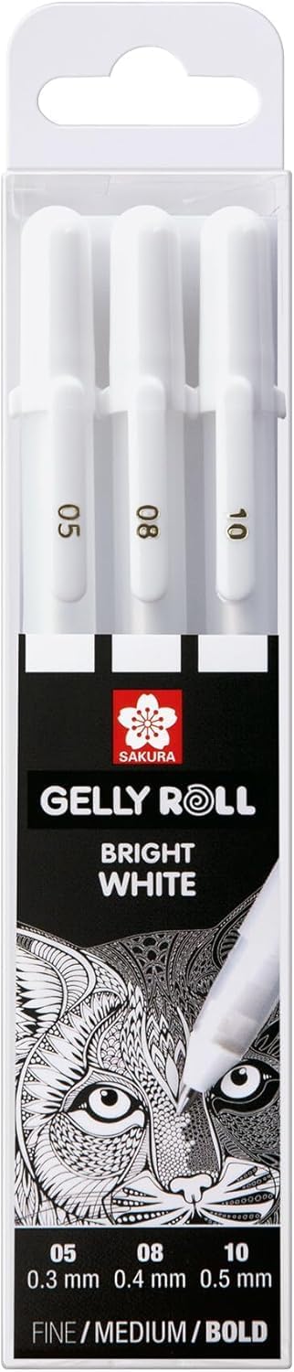 Sakura Gelly Roll pen White (3pcs)