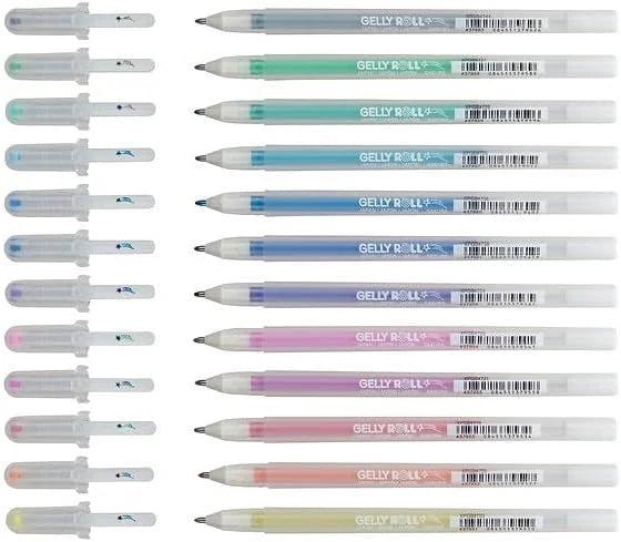 SAKURA GELLY ROLL Gel Pen Stardust Glitter (Set of 12)
