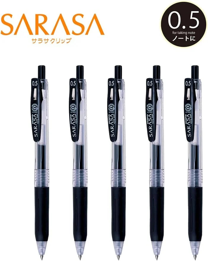 Zebra Sarasa Gel Ballpoint Pen Black 0.5 (Set)