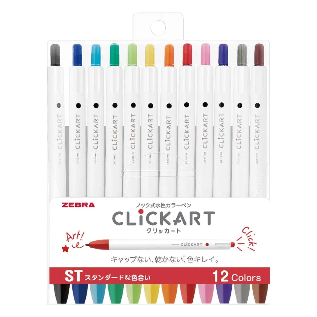 Zebra Clickart Water Based Pen⎜ST set