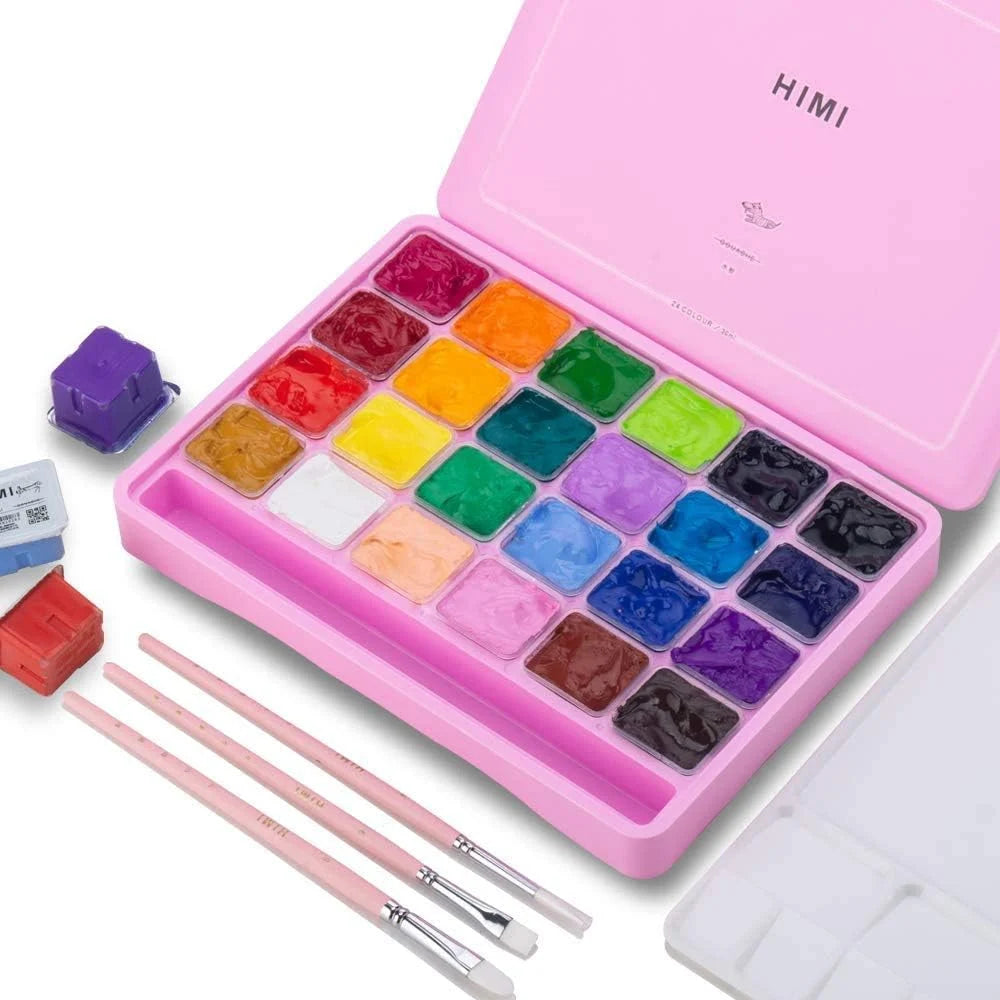 HIMI Goache Paint Palette (pink)
