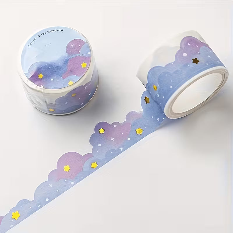 Golden Cloud Tape Stickers (lavender)
