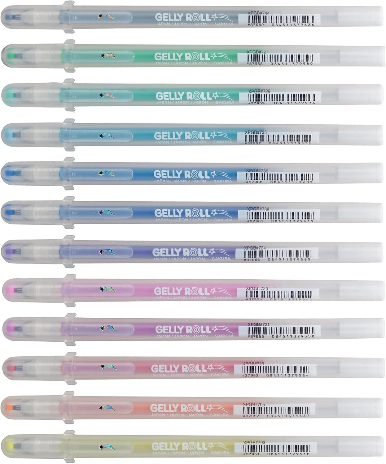 SAKURA GELLY ROLL Gel Pen Stardust Glitter (Set of 12)
