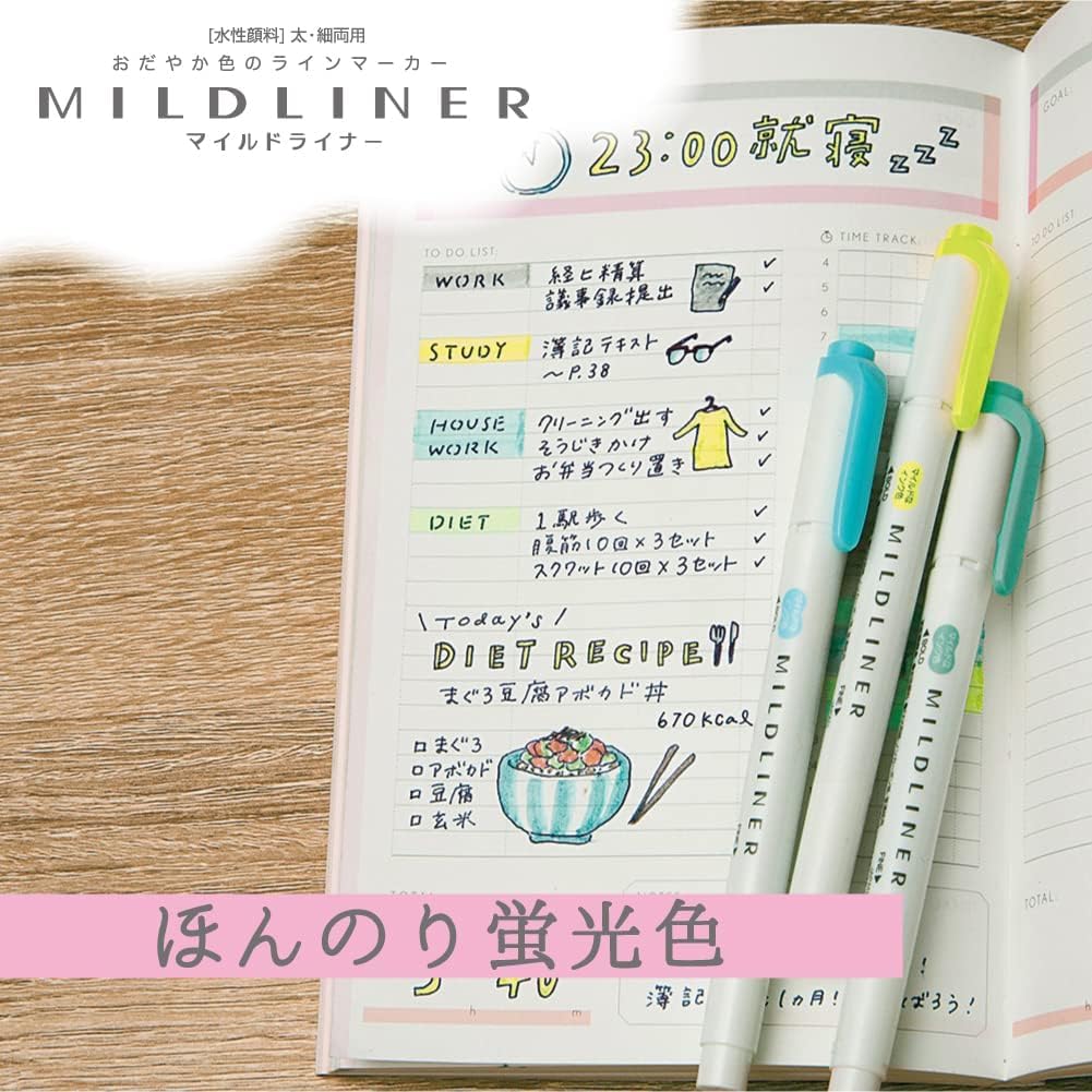 Zebra Mildliner Highlighter (Friendly Colors)