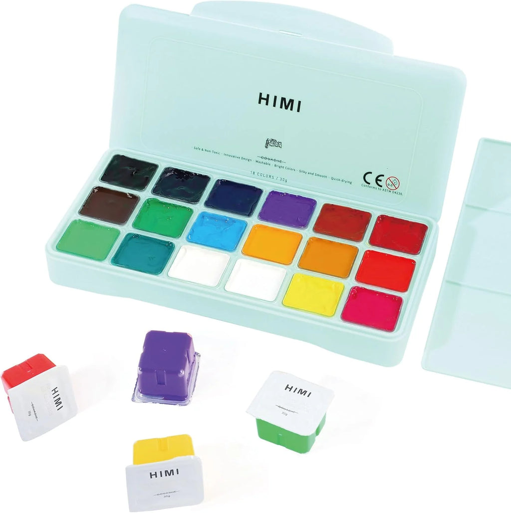 HIMI Goache Paint Palette (light blue)