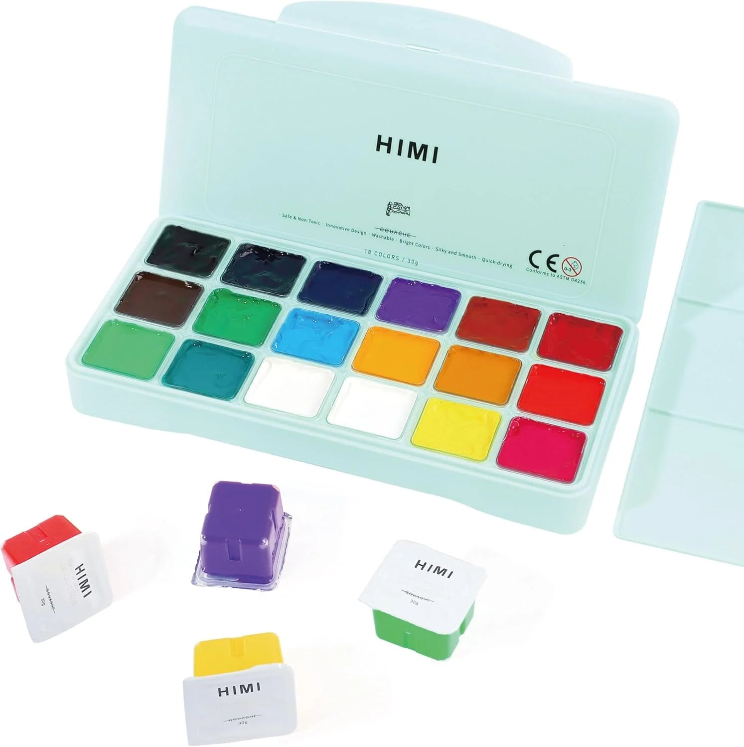 HIMI Goache Paint Palette (light blue)