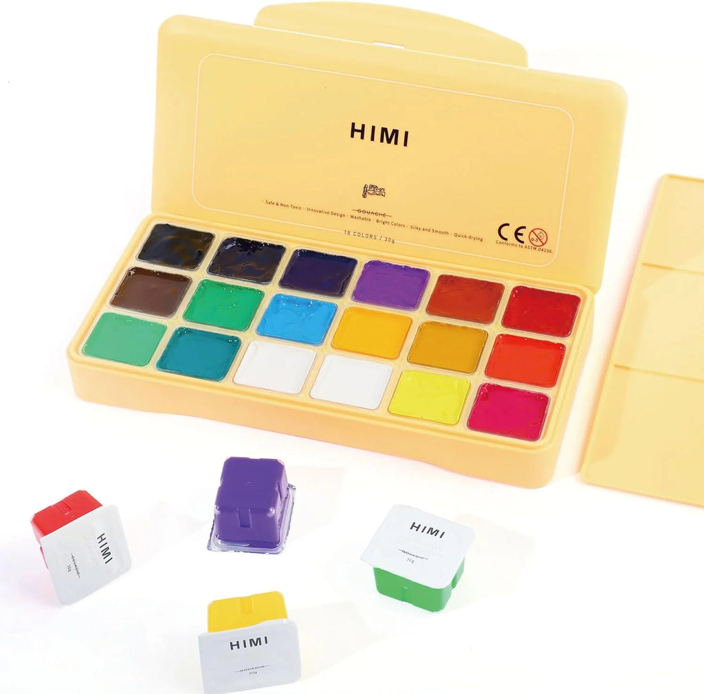 HIMI Goache Paint Palette (yellow)