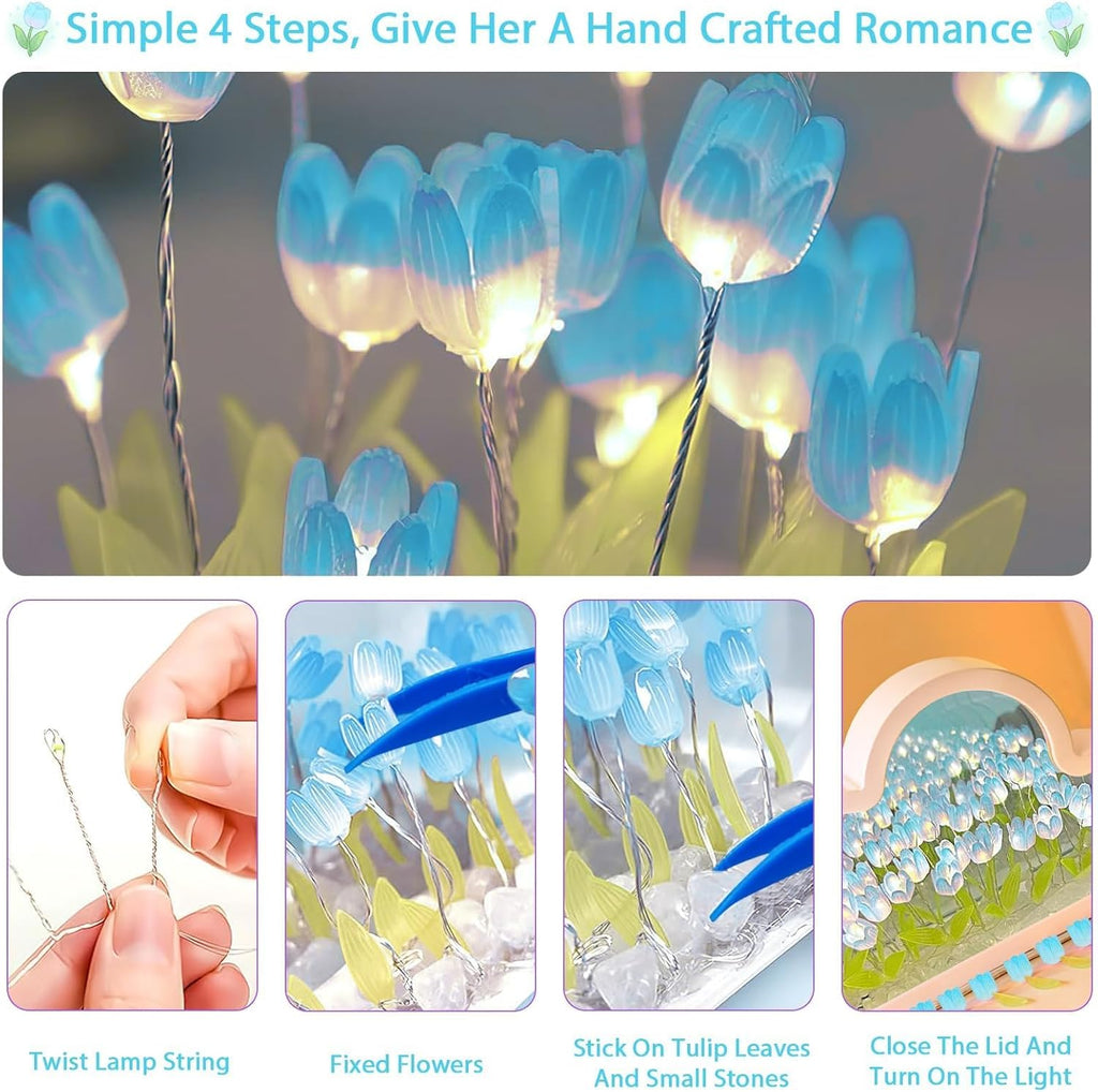 DIY Tulip Decor Lamp