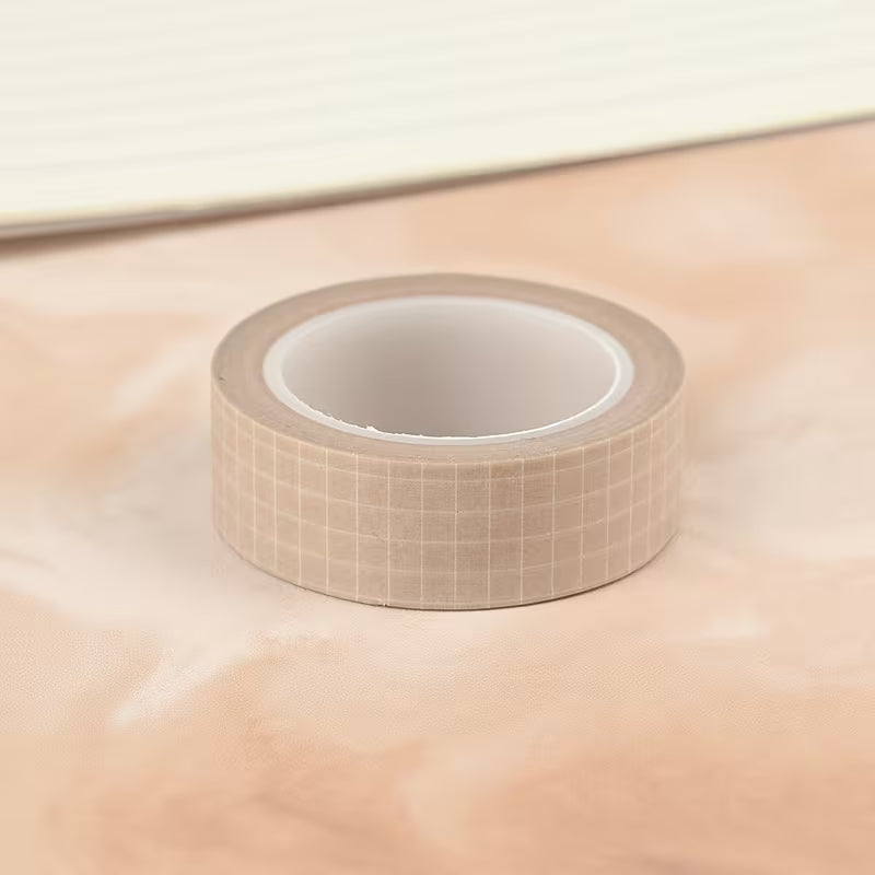 Coral Grid Washi Tape