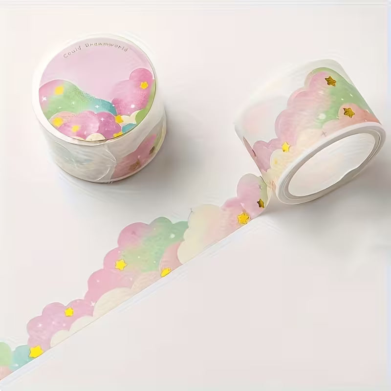 Golden Cloud Tape Stickers (cotton candy)