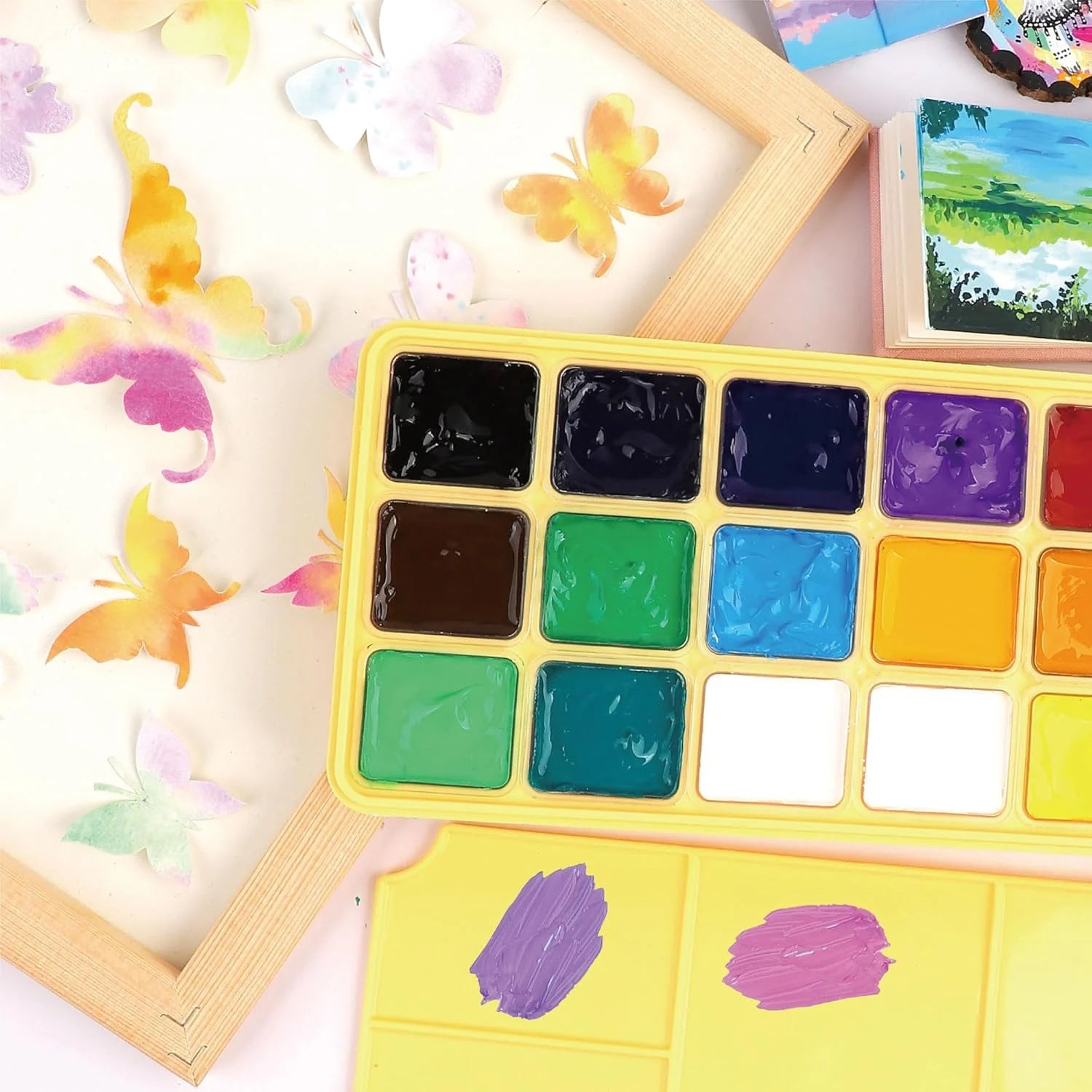 HIMI Goache Paint Palette (yellow)
