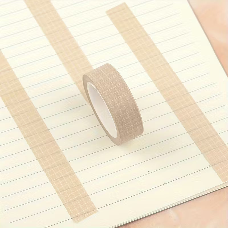 Coral Grid Washi Tape