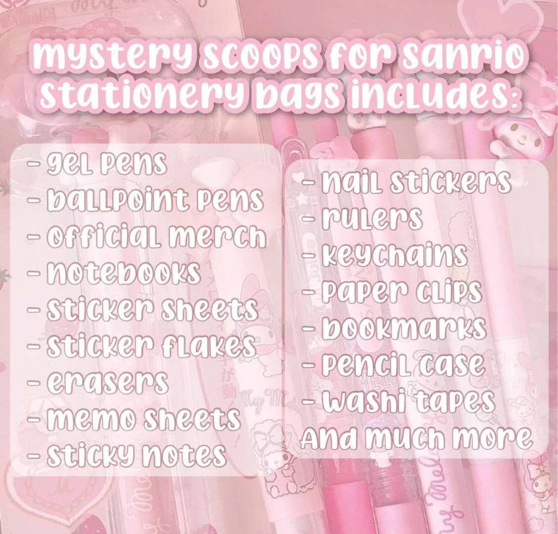 Sanrio inspired Mystery Stationery Set