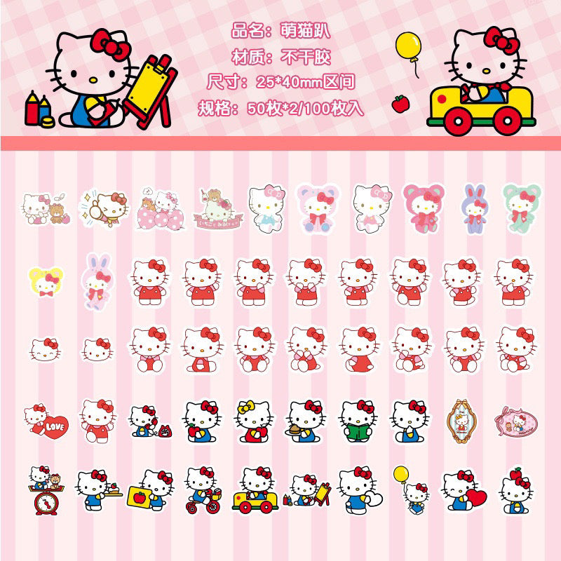 Hello Kitty 100pcs Sticker Flakes