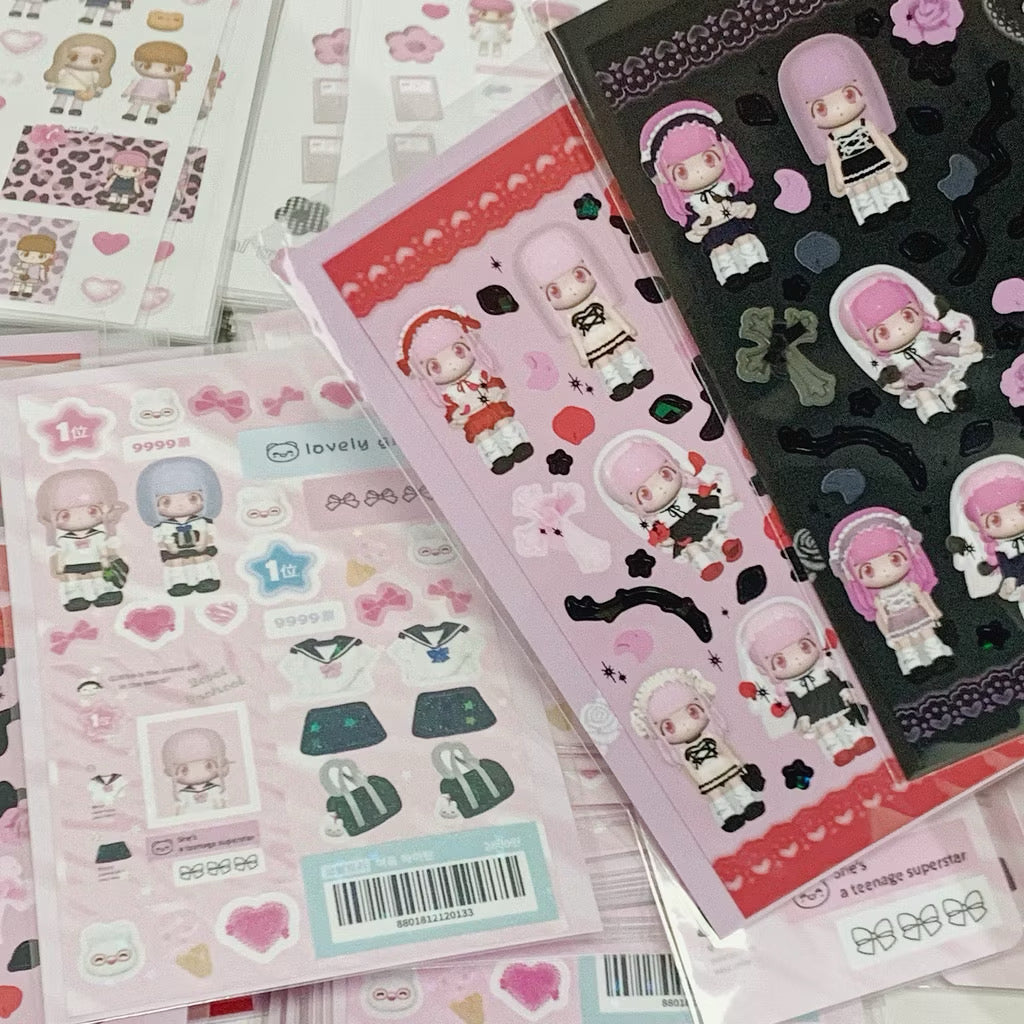 Korean Girl Sticker