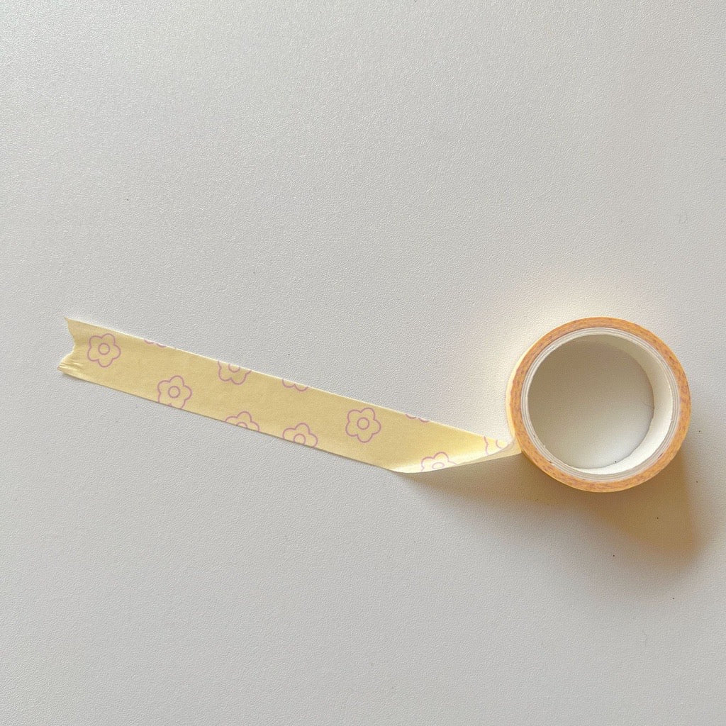 Yellow Flower Washi Tape