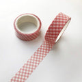 Pink Gingham Washi Tape