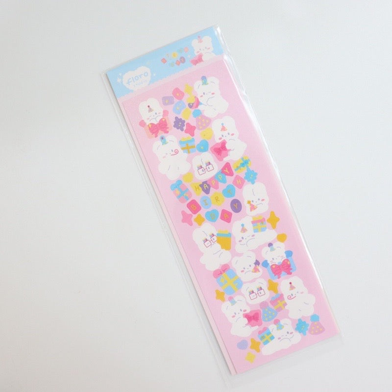 [Floro Studio] Birthday Stickers