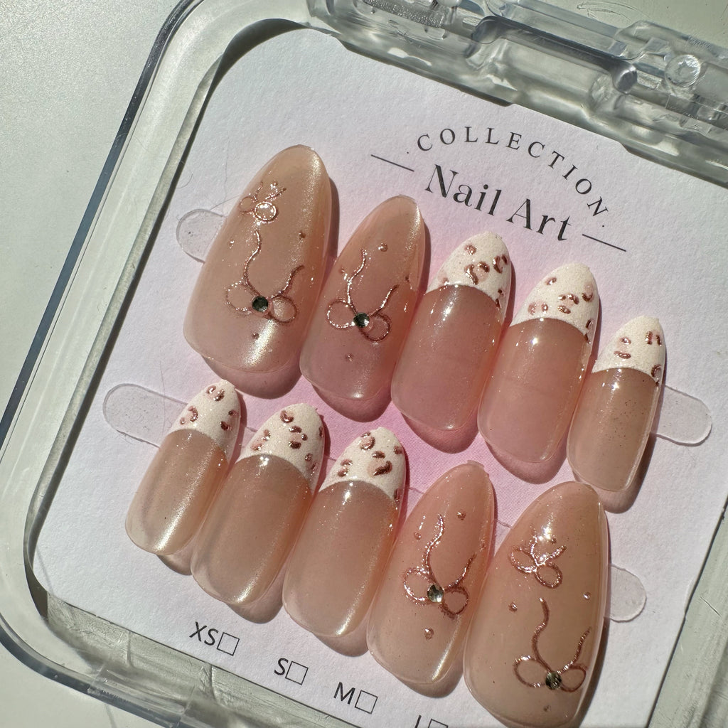 [Juwunni] Pink Leopard Nails