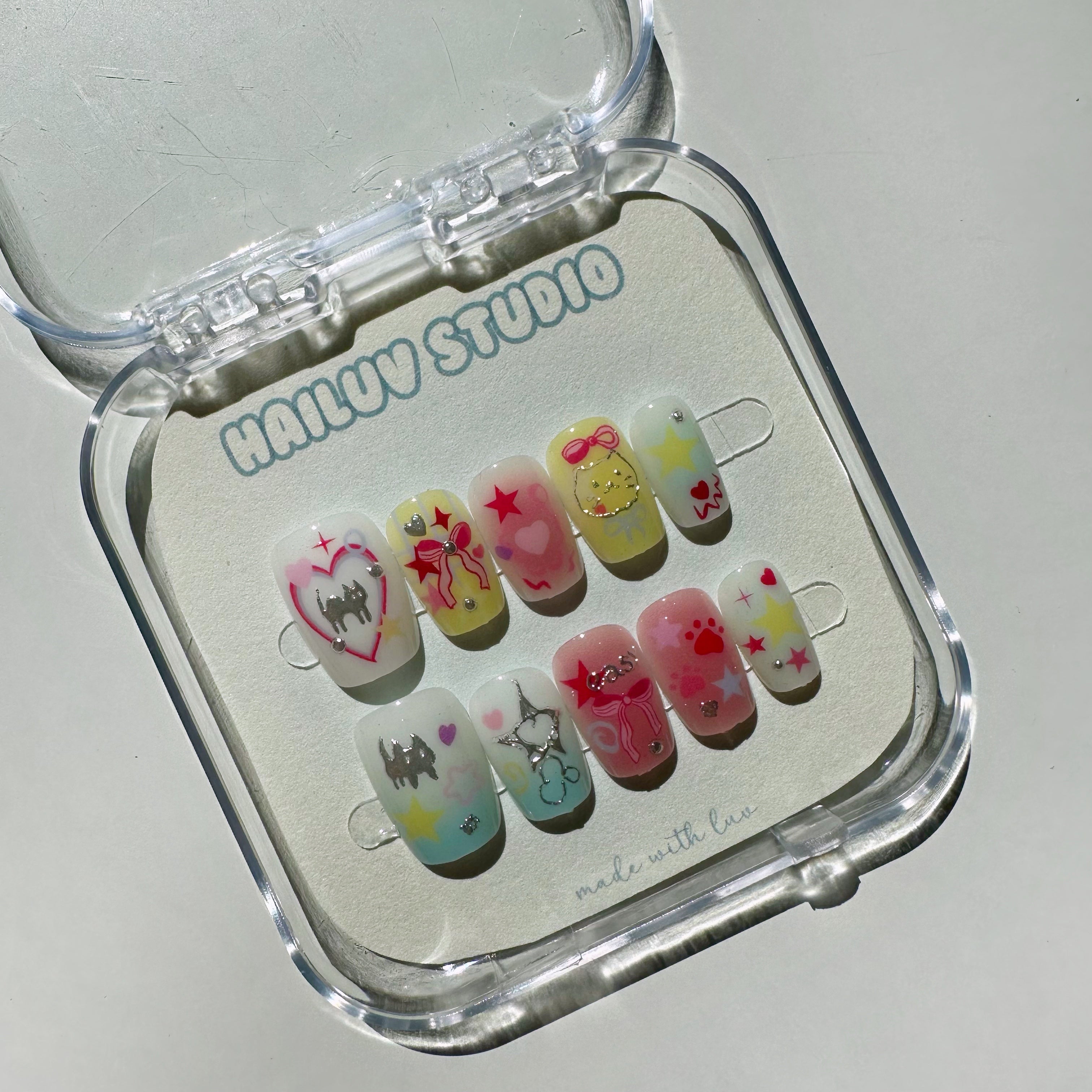 Press-On Nails Set (Kawaii)