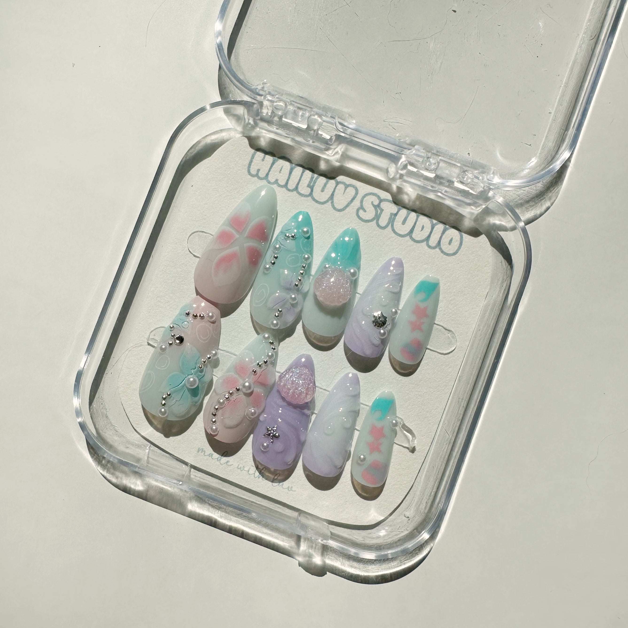 Press-On Nails Set (Mermaid)