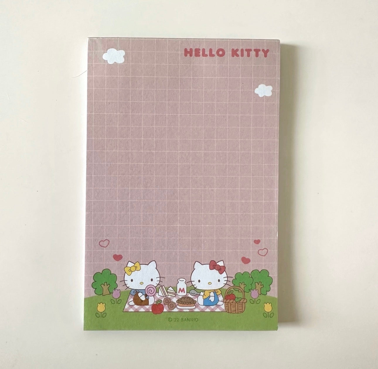 Hello kitty Grid Notepad