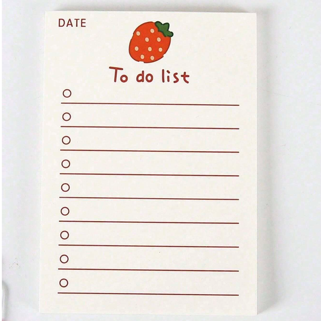 Fruit themed memo sheets
