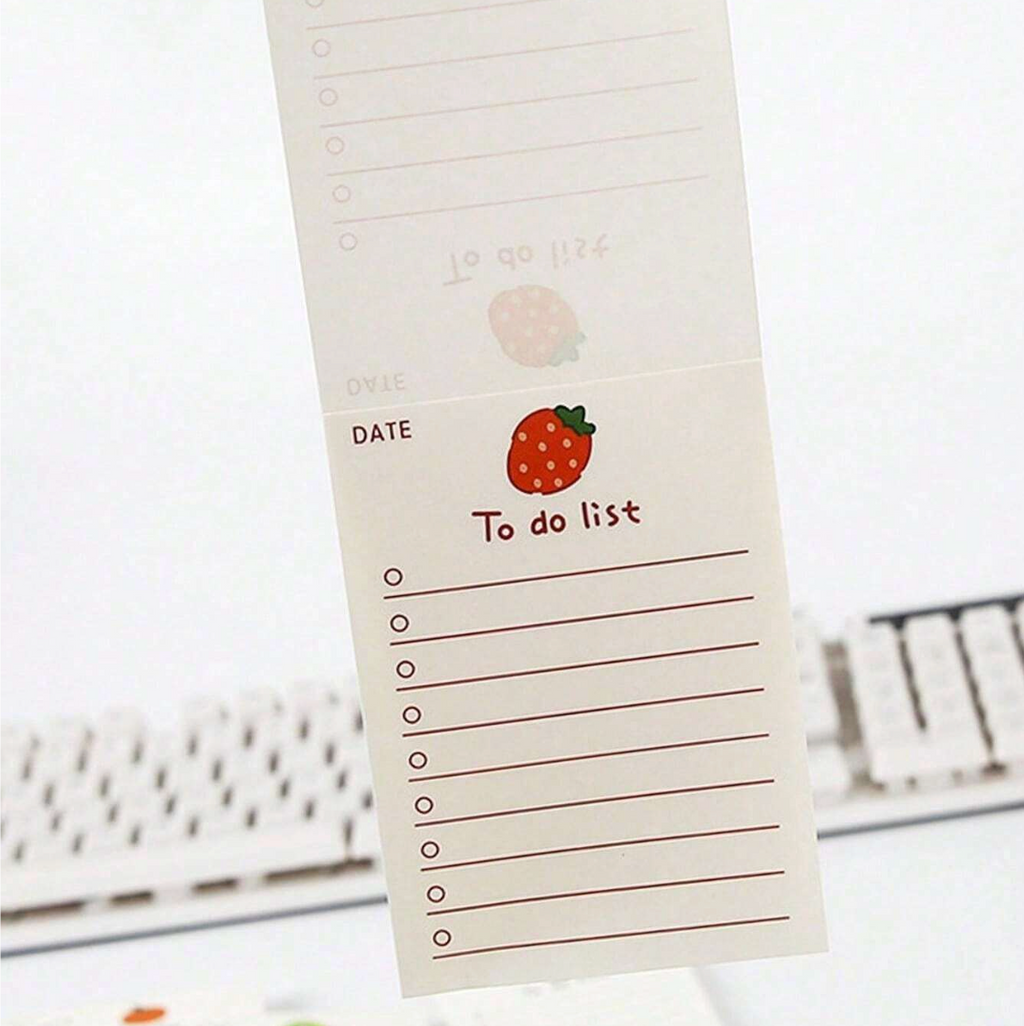 Fruit themed memo sheets