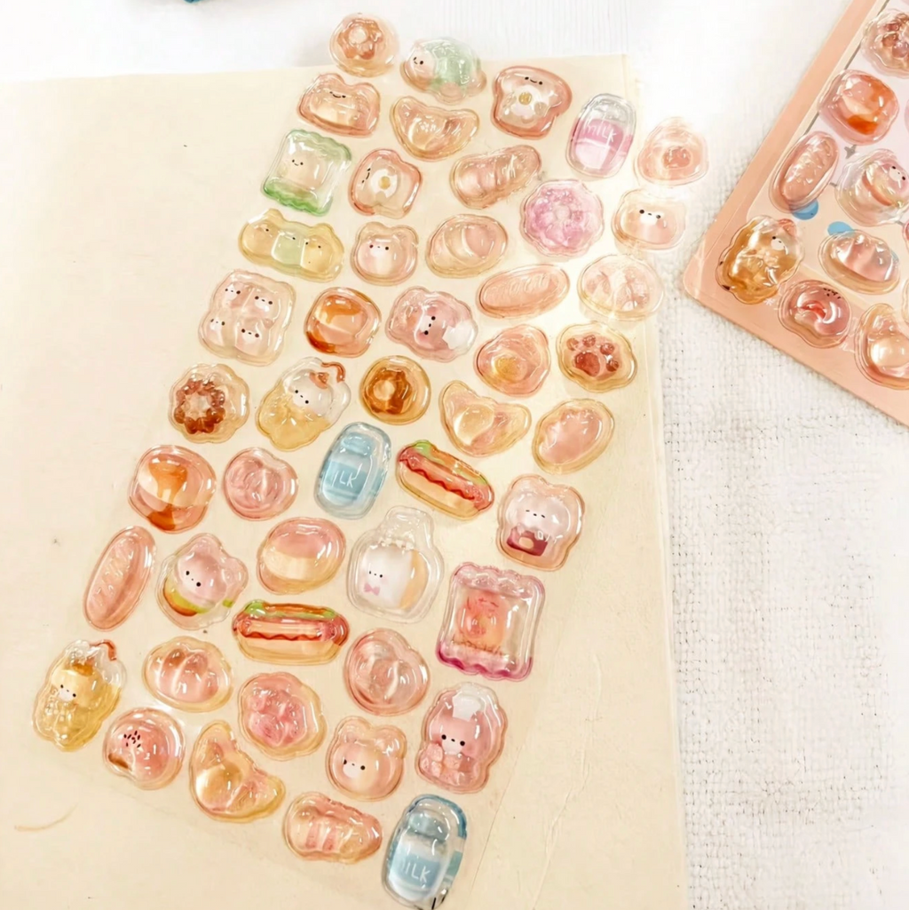 3D Cartoon Animal Stickers