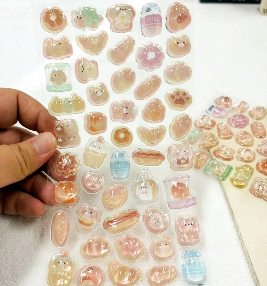 3D Cartoon Animal Stickers
