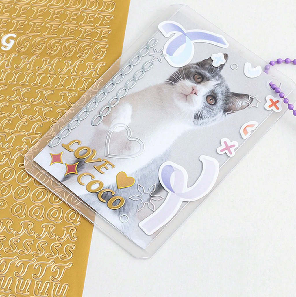 Gold Alphabet Letter Sticker