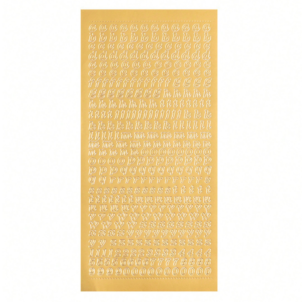 Gold Alphabet Letter Sticker