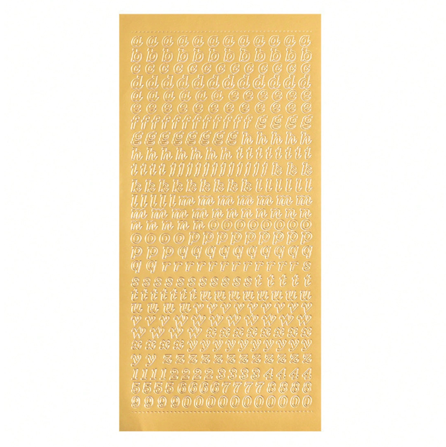 Gold Alphabet Letter Sticker