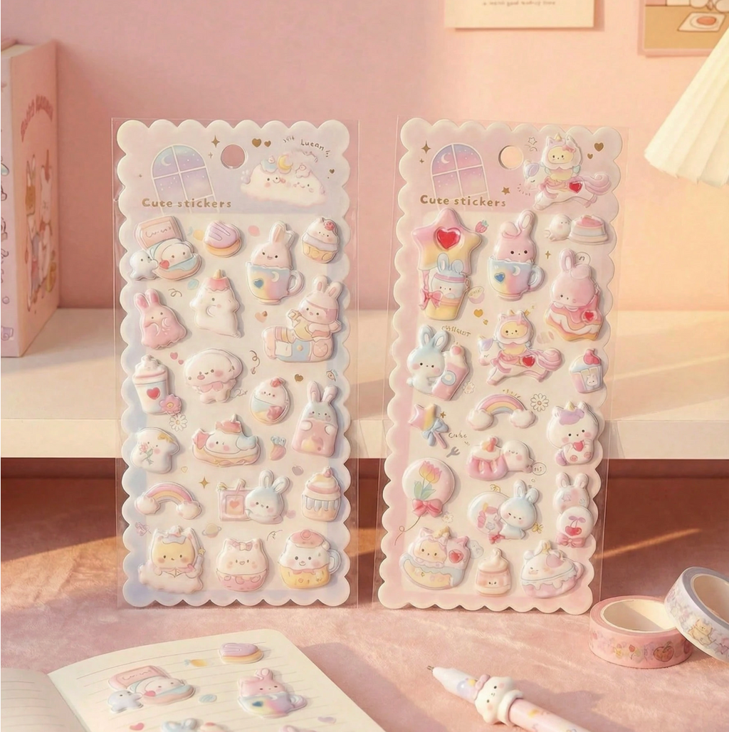 [POKOJA] Squishy Cartoon Sticker (blue)