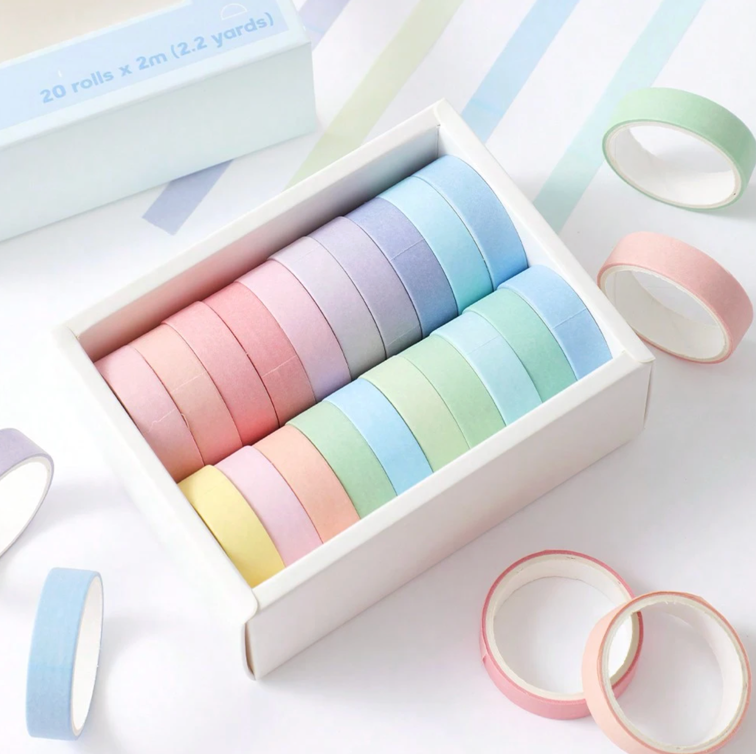 Macaron Washi Tape Set