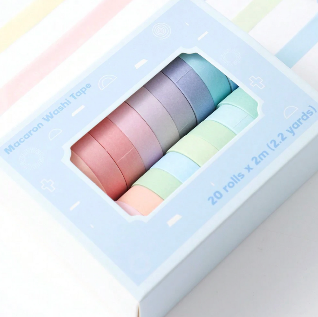 Macaron Washi Tape Set