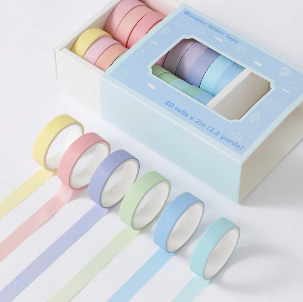 Macaron Washi Tape Set