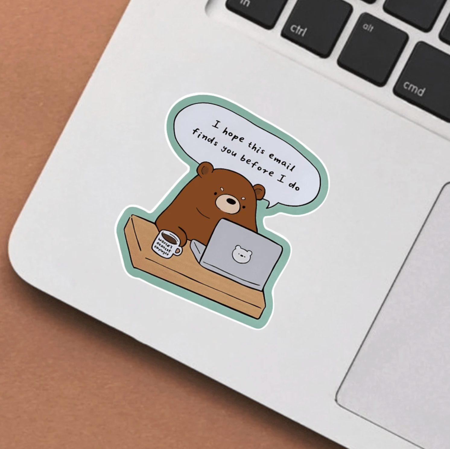 Corporate Bear Vinyl Sticker