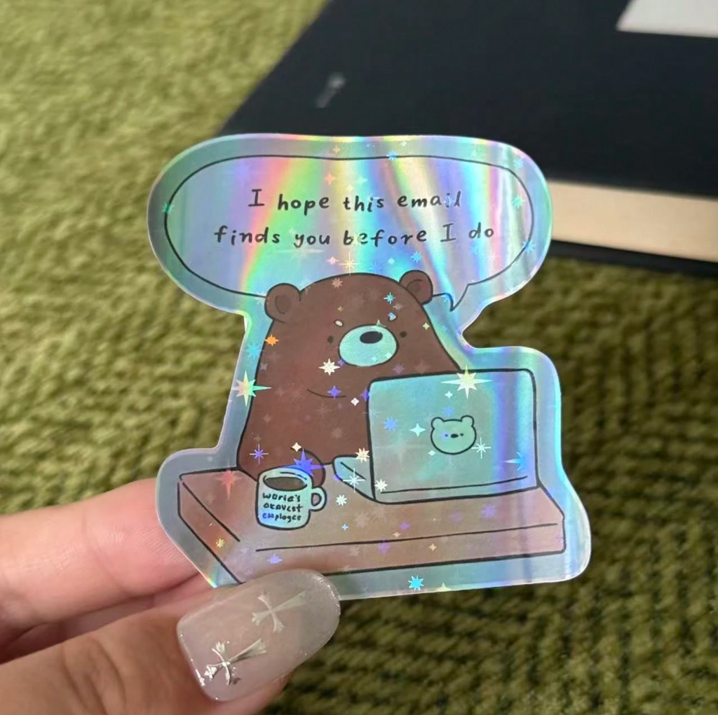 Corporate Bear Vinyl Sticker