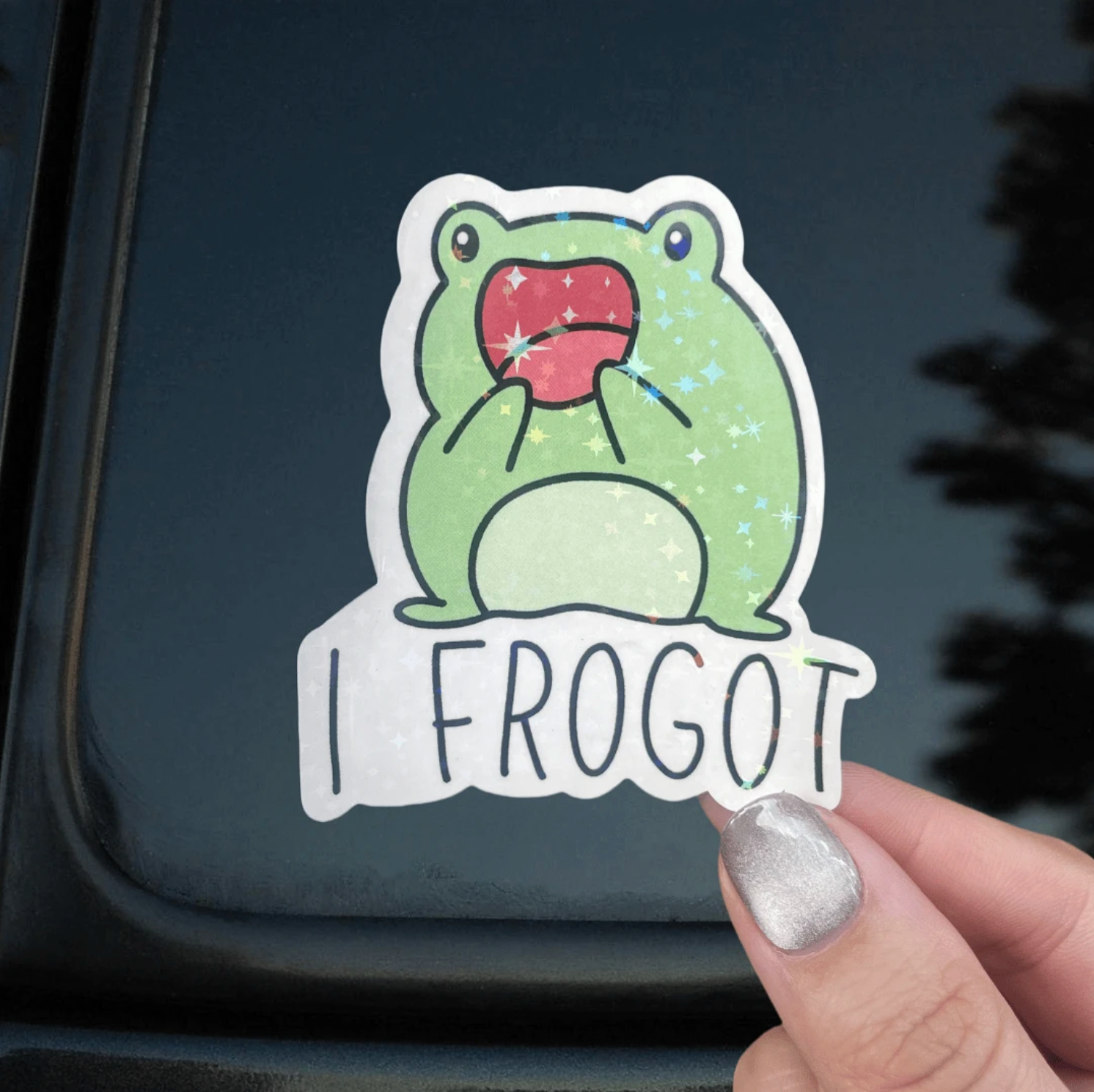 'I frogot' Vinyl Sticker